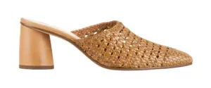 '9-106838-2500' women's perforated slide sandal - brown