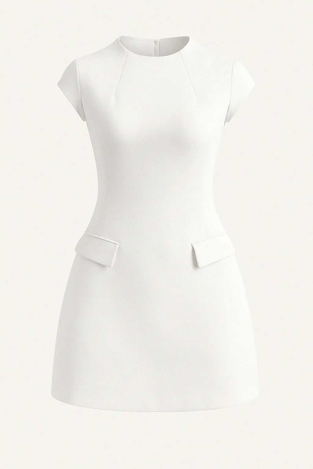 A-LINE SHORT SLEEVE MINI DRESS