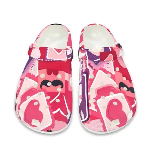 Abstract Heart Pattern Adult – Clogs