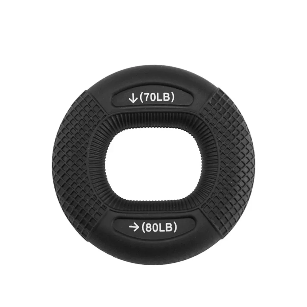 Adjustable Silicone Hand Grip Strengthener 20-80LB – Forearm, Finger, and Muscle Trainer