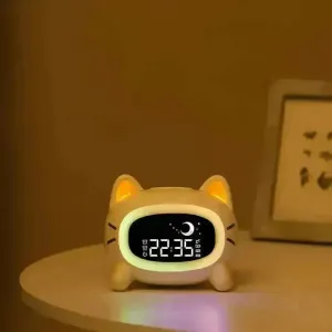 Adorable Cat Sleep Trainer Alarm Clock
