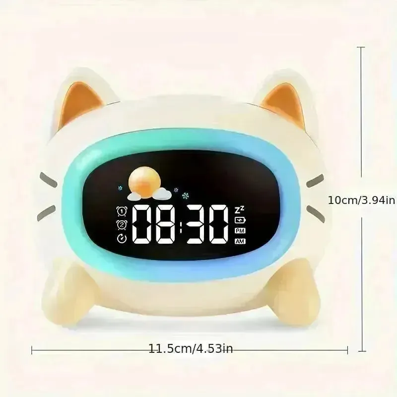 Adorable Cat Sleep Trainer Alarm Clock