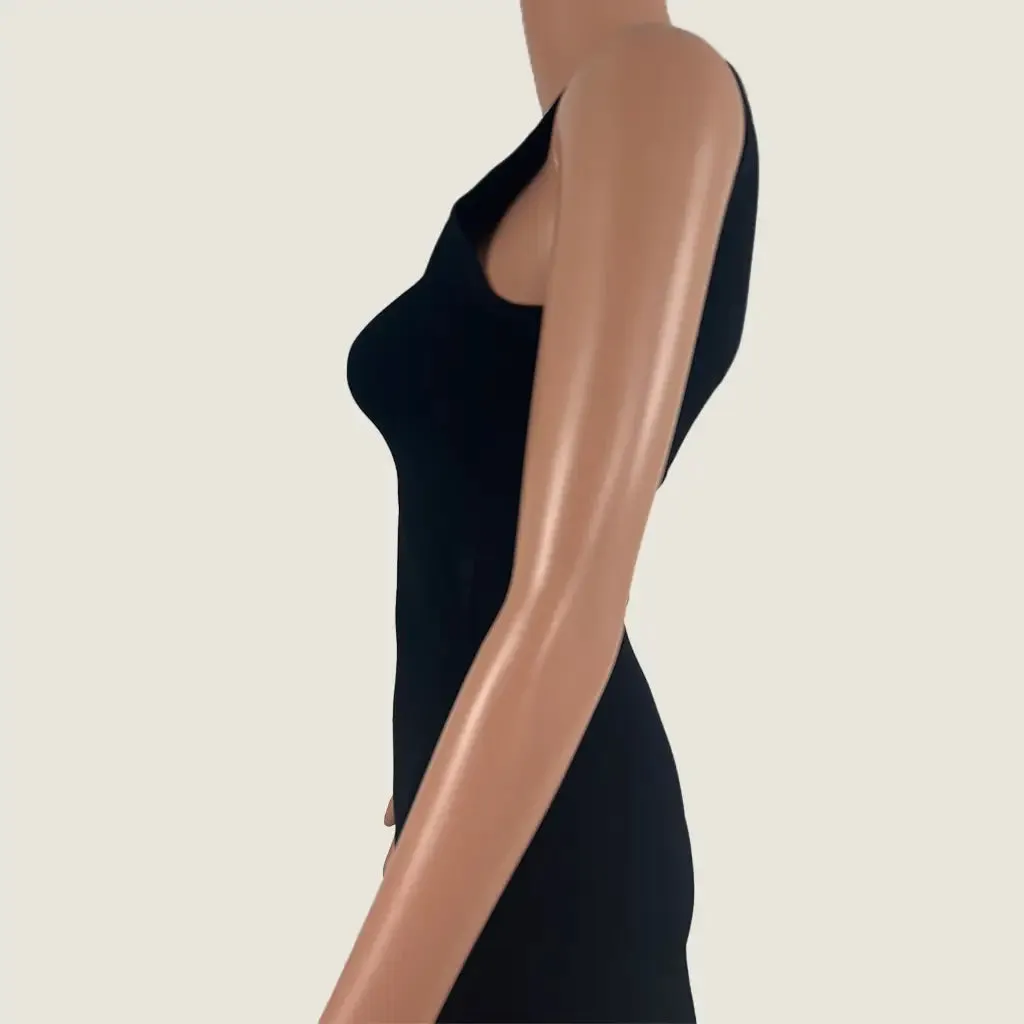 Aere Sheer Hem Knit Midi Dress 6