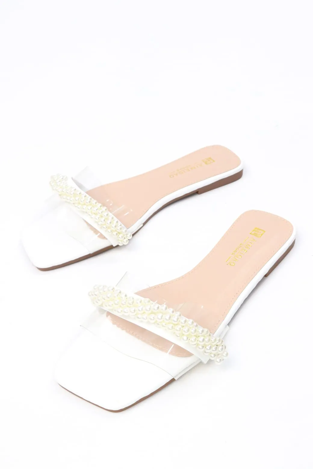 Aimeigao - Women's Pearl Flat Sandals