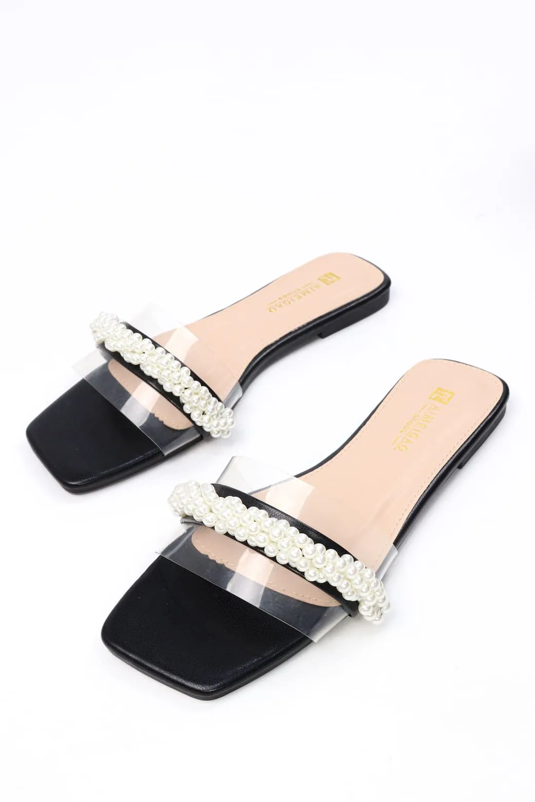 Aimeigao - Women's Pearl Flat Sandals