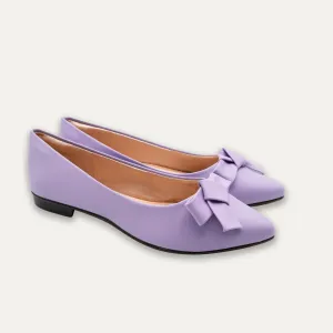 Aitana Tye Mauve Pointed Toe Flats