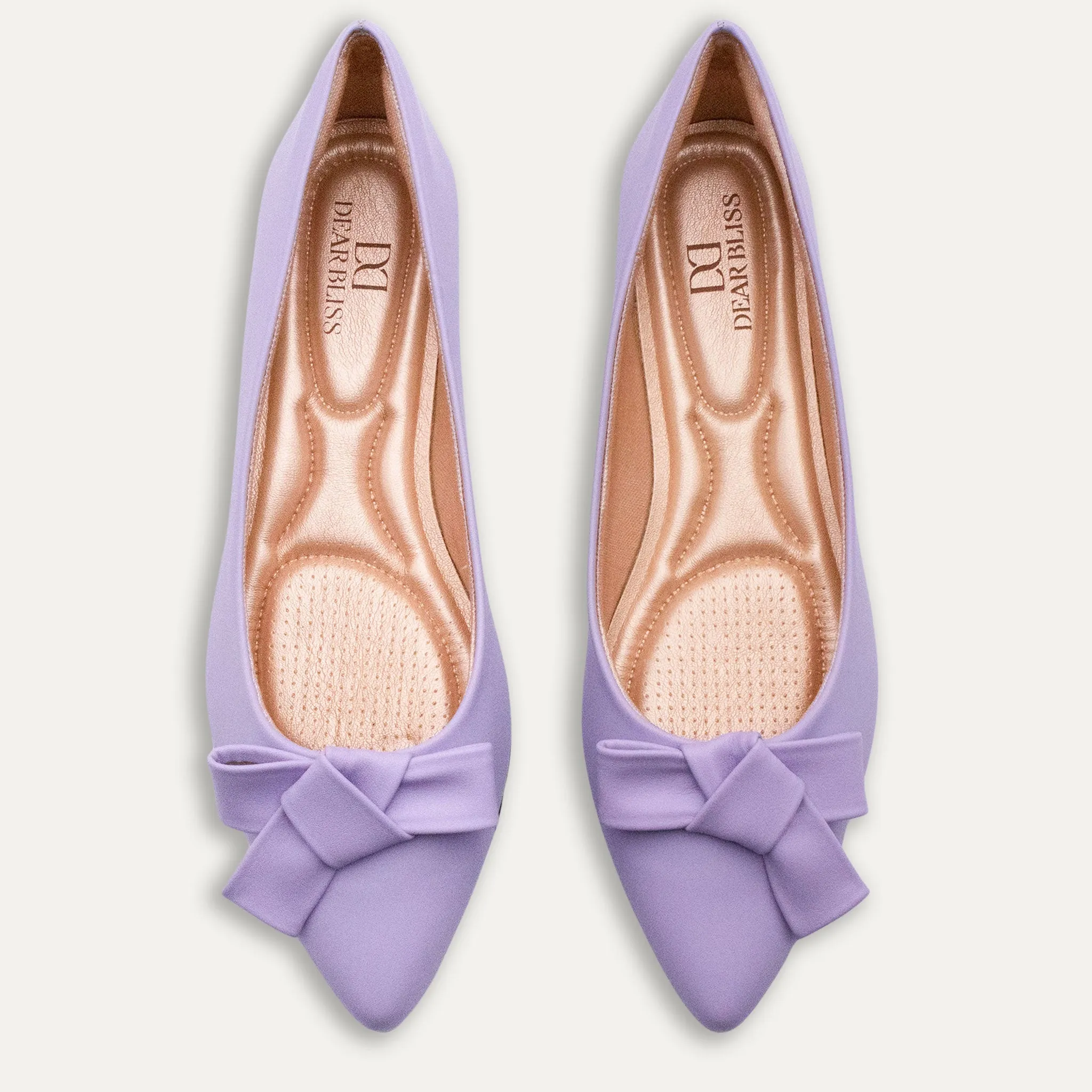 Aitana Tye Mauve Pointed Toe Flats
