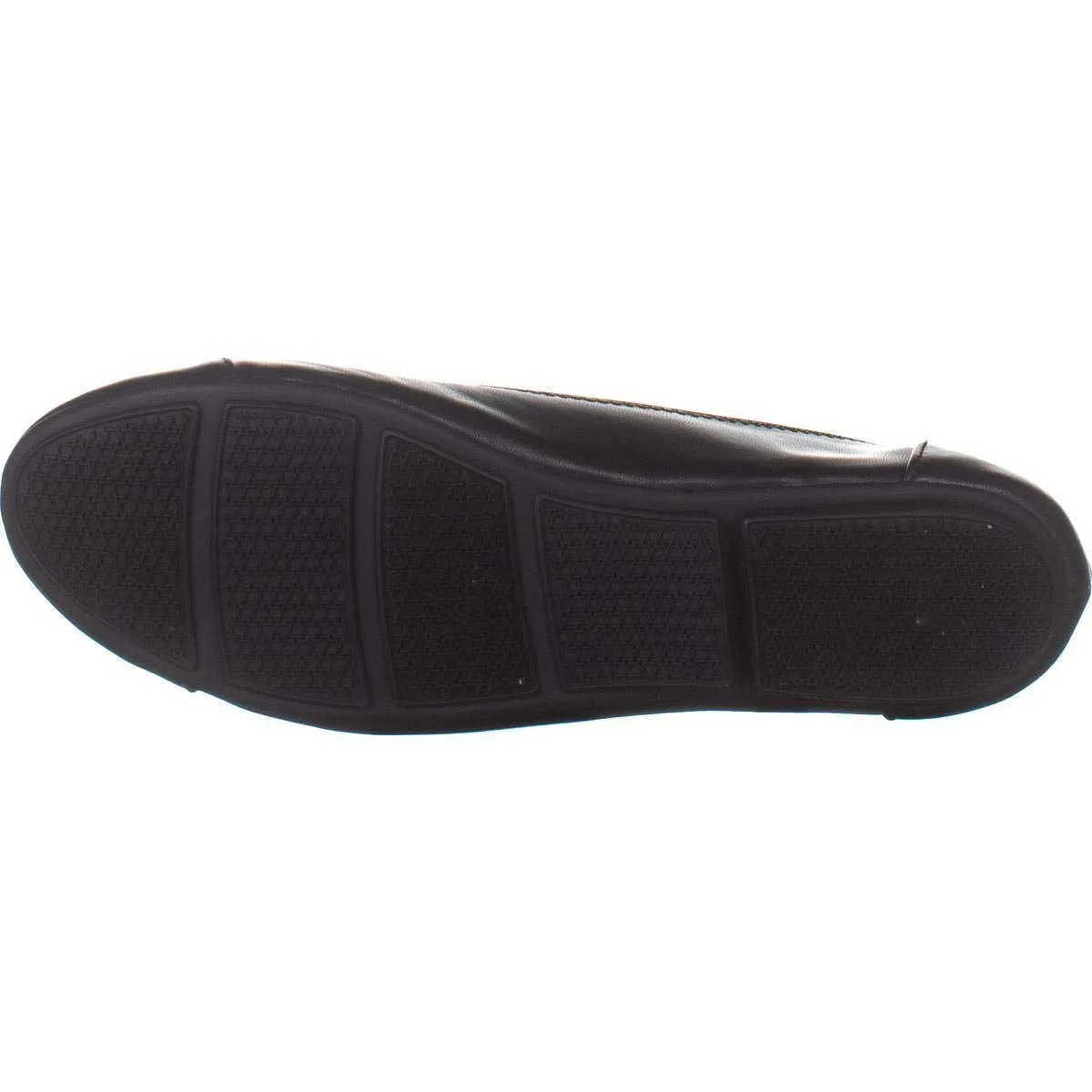 Alfani Womens Tavii Cap Toe Ballet Flats, Black Smooth, Size 8.0