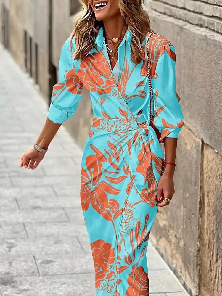 Alina | Printed Wrap Dress