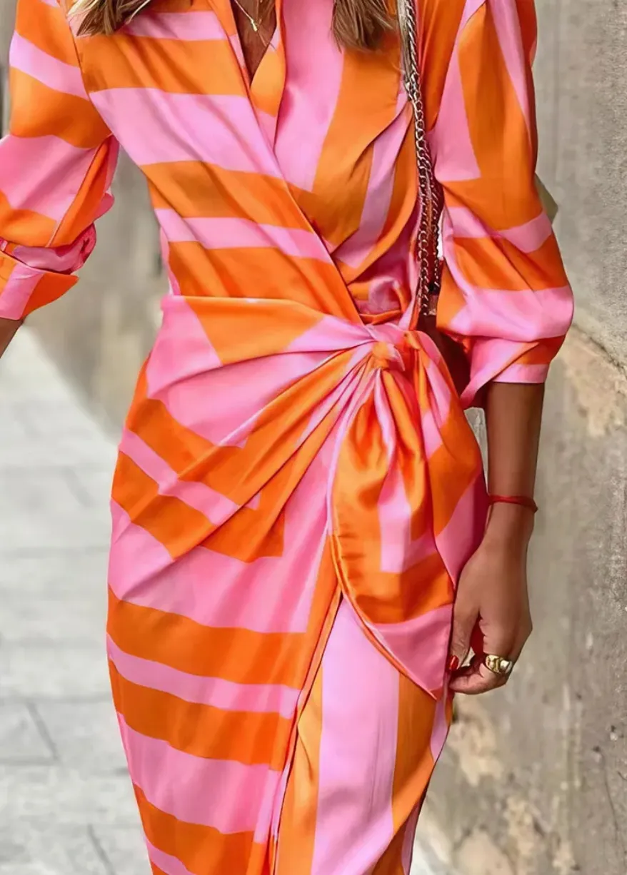 Alina | Printed Wrap Dress