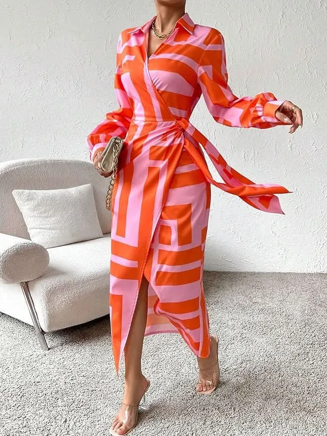 Alina | Printed Wrap Dress