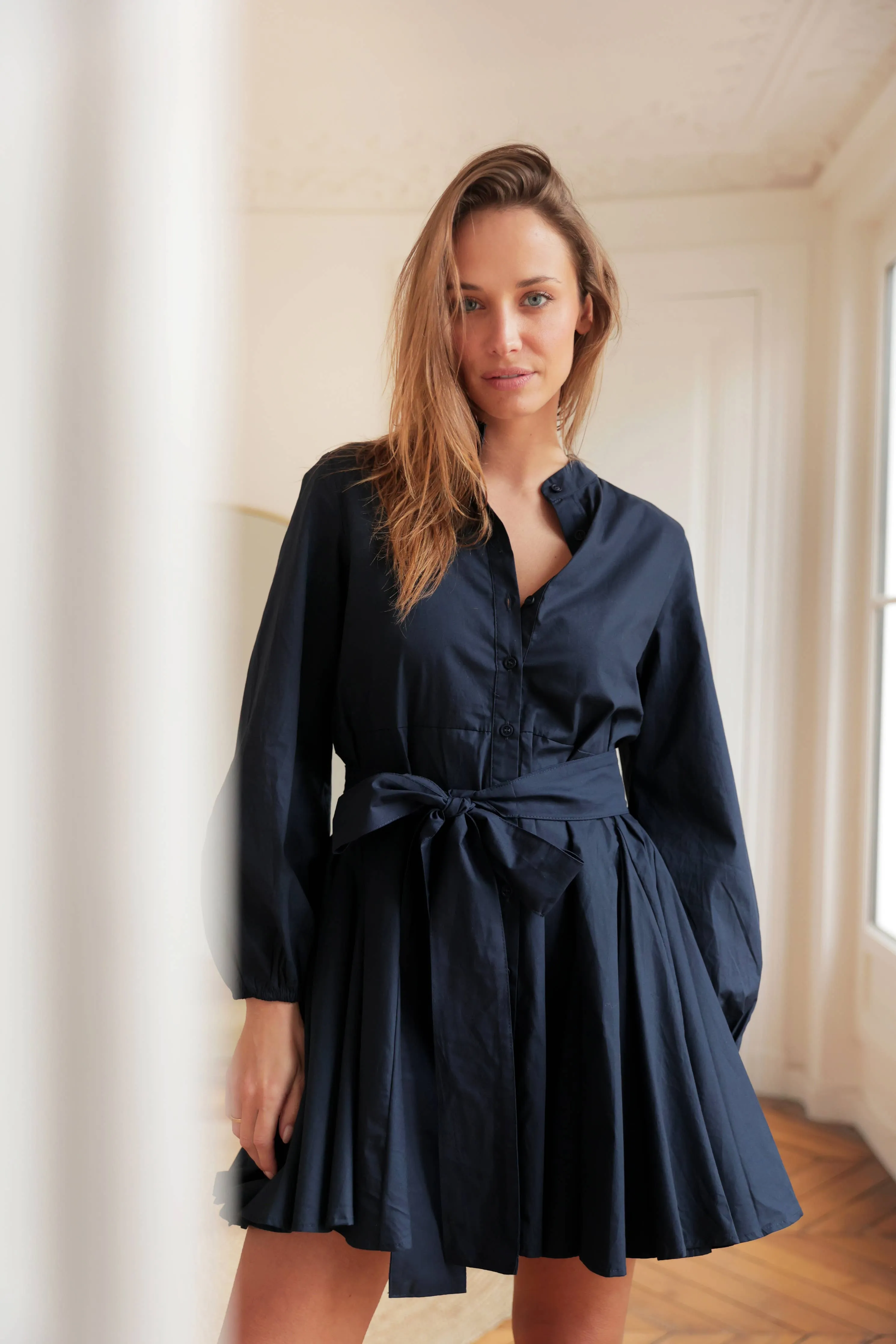 Aly Cotton Shirt Dress by Laura Laval Paris