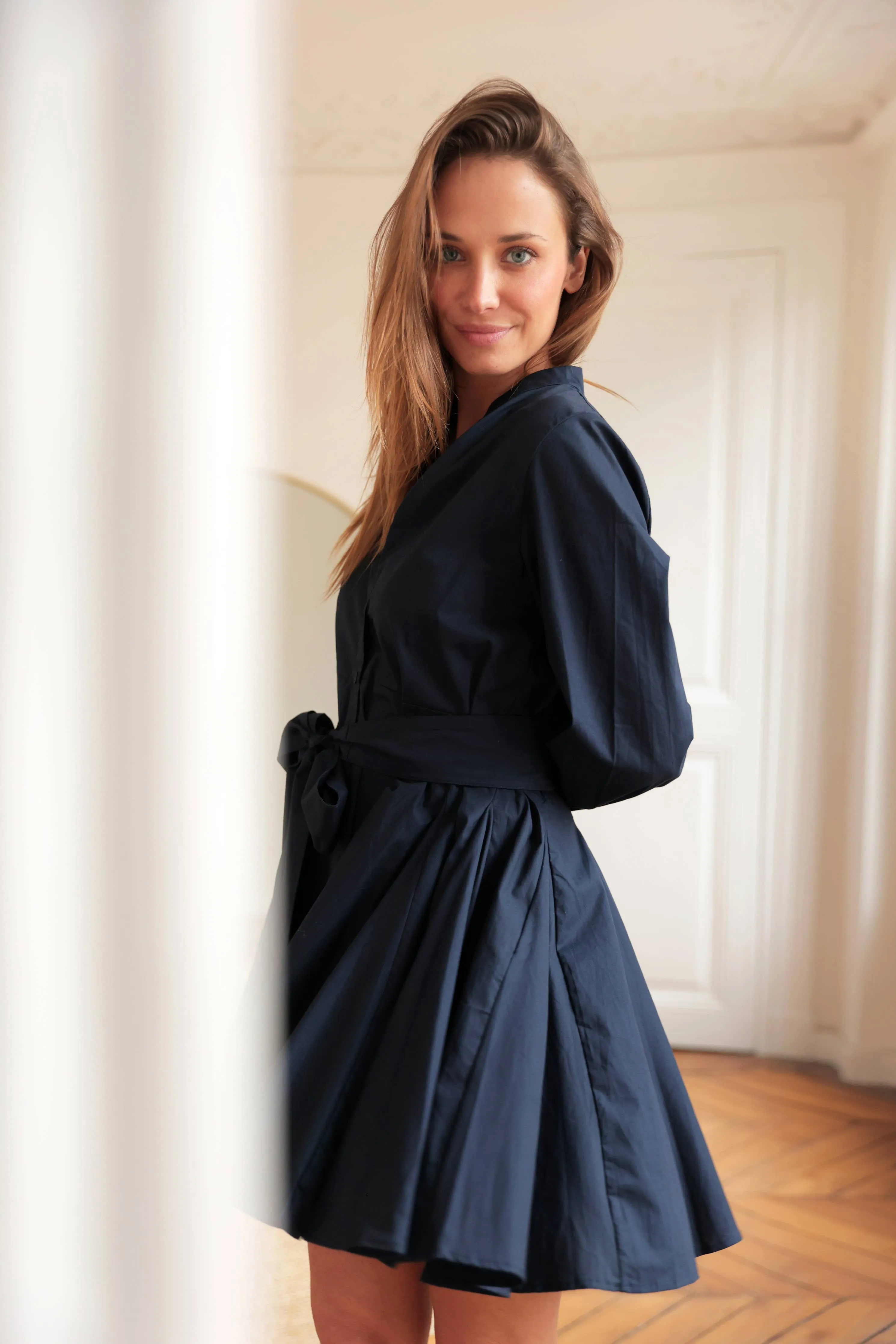 Aly Cotton Shirt Dress by Laura Laval Paris