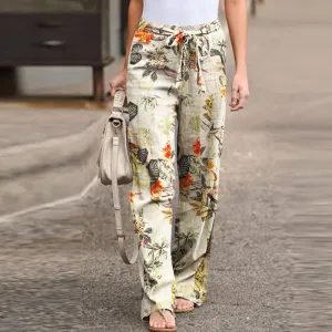 Amara | Vintage Linen Wide-Leg Pants