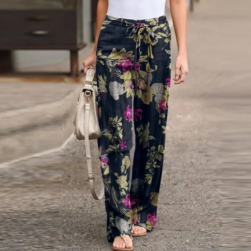 Amara | Vintage Linen Wide-Leg Pants