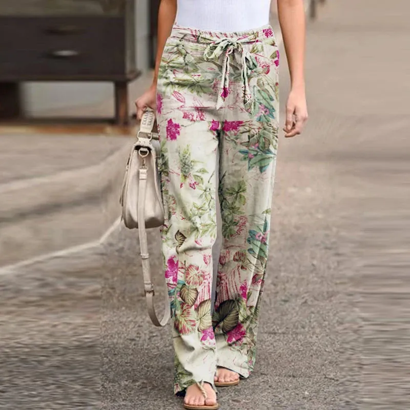Amara | Vintage Linen Wide-Leg Pants