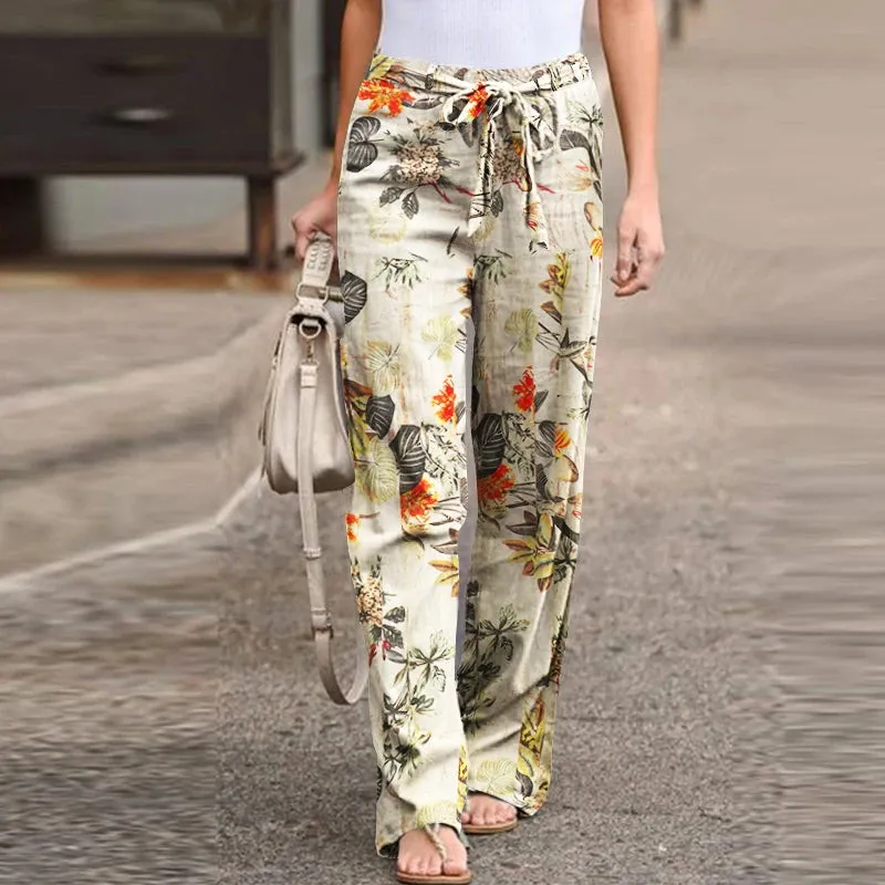 Amara | Vintage Linen Wide-Leg Pants