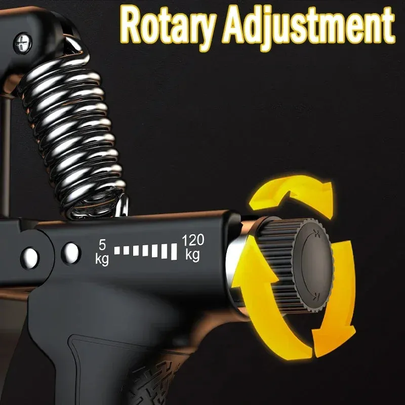ANYFIT Hand Grip Digital Heavy Strengthener Adjustable Trainer for Forearm Finger Muscle Recovery and Fitness
