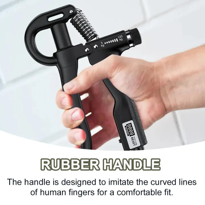 ANYFIT Hand Grip Digital Heavy Strengthener Adjustable Trainer for Forearm Finger Muscle Recovery and Fitness