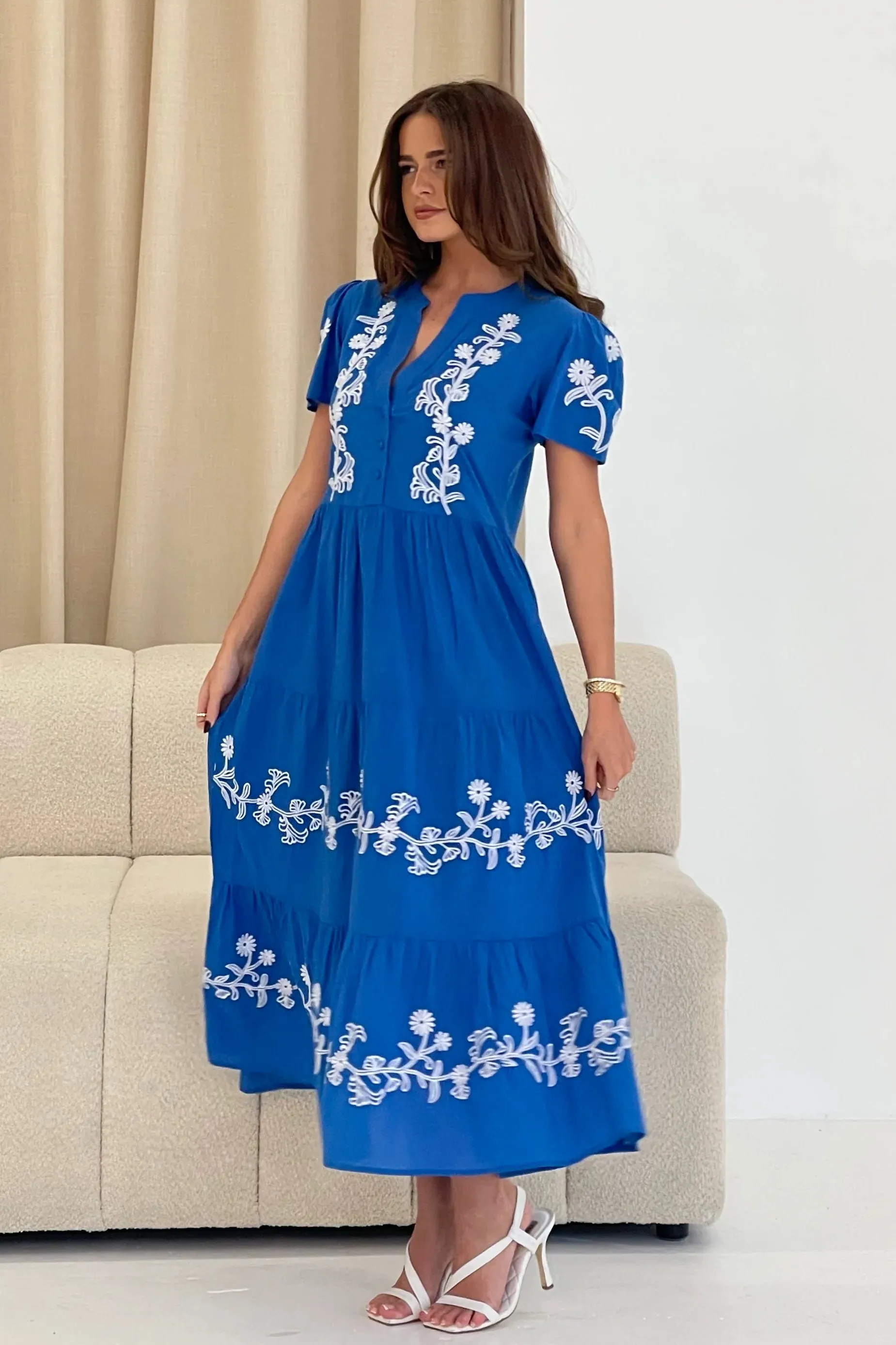 Arina Tiered Midi Dress