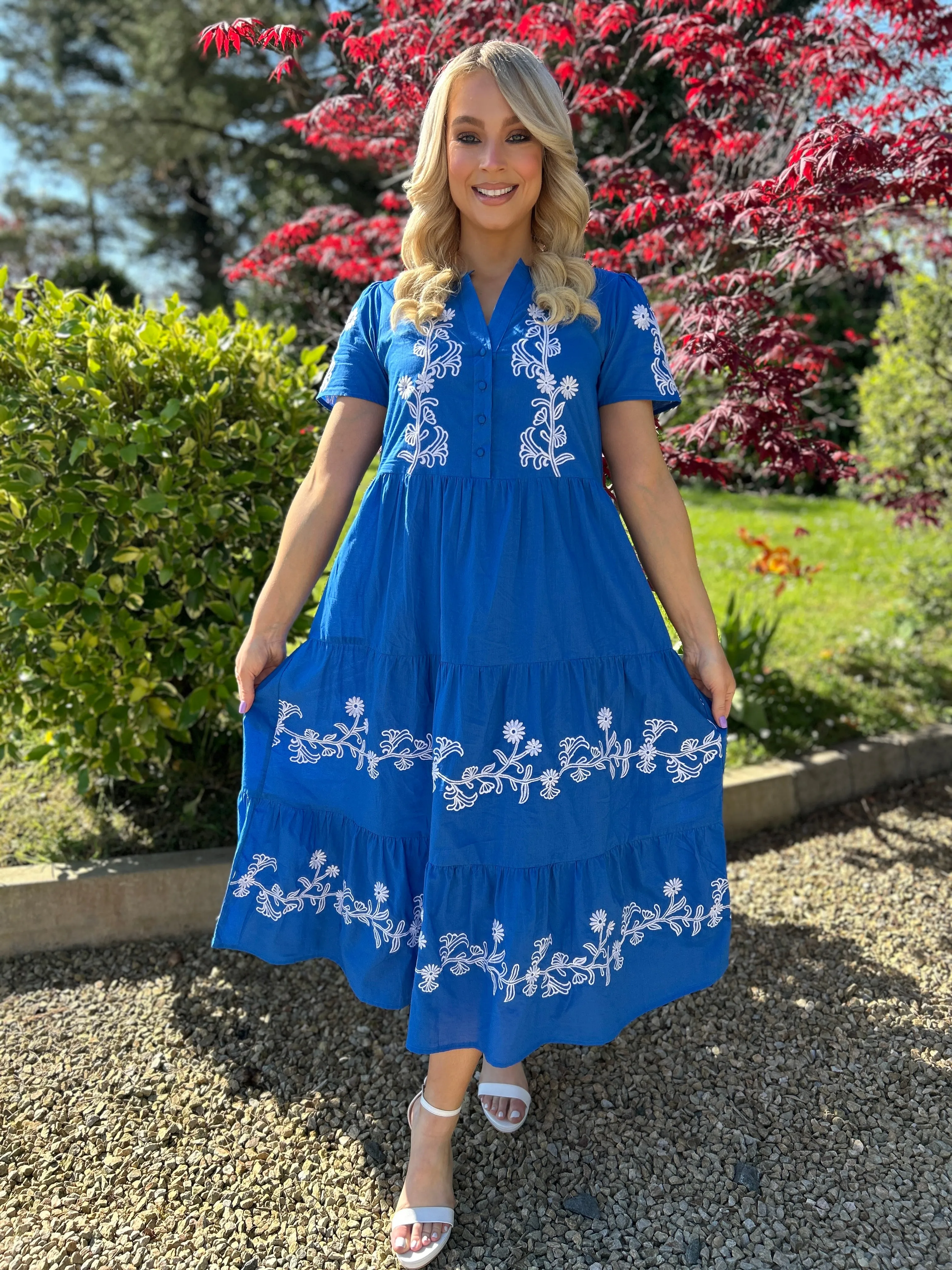 Arina Tiered Midi Dress