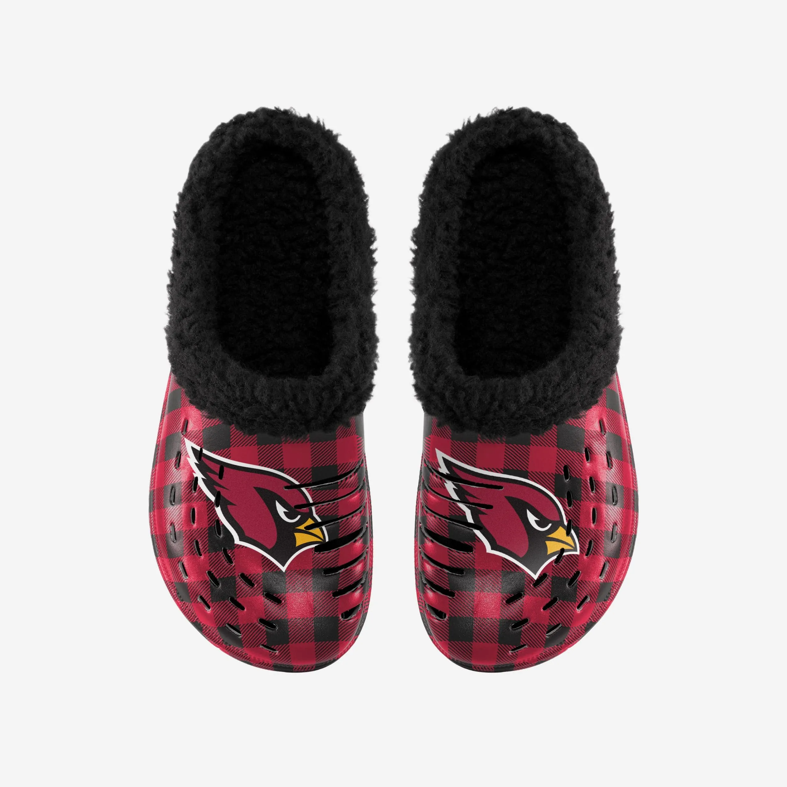 Arizona Cardinals Sherpa Lined Buffalo Check Clog