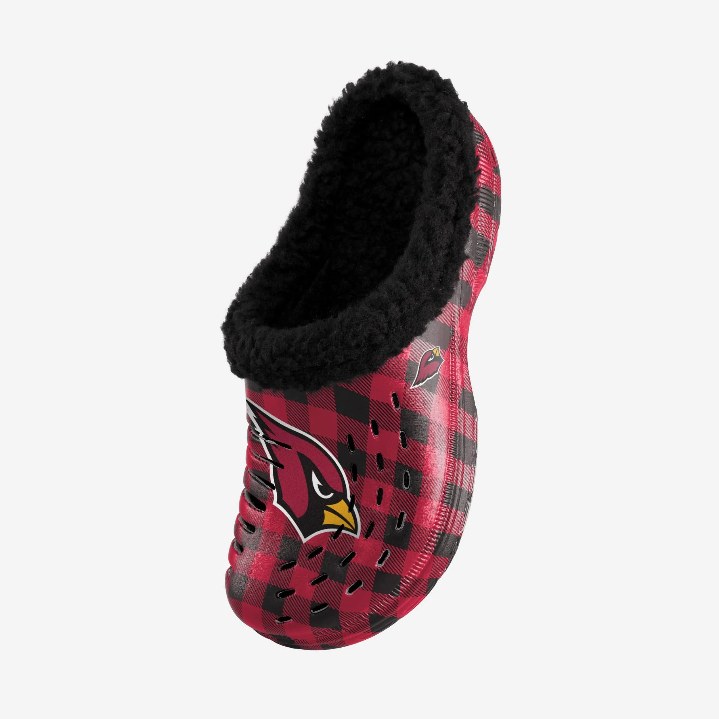 Arizona Cardinals Sherpa Lined Buffalo Check Clog