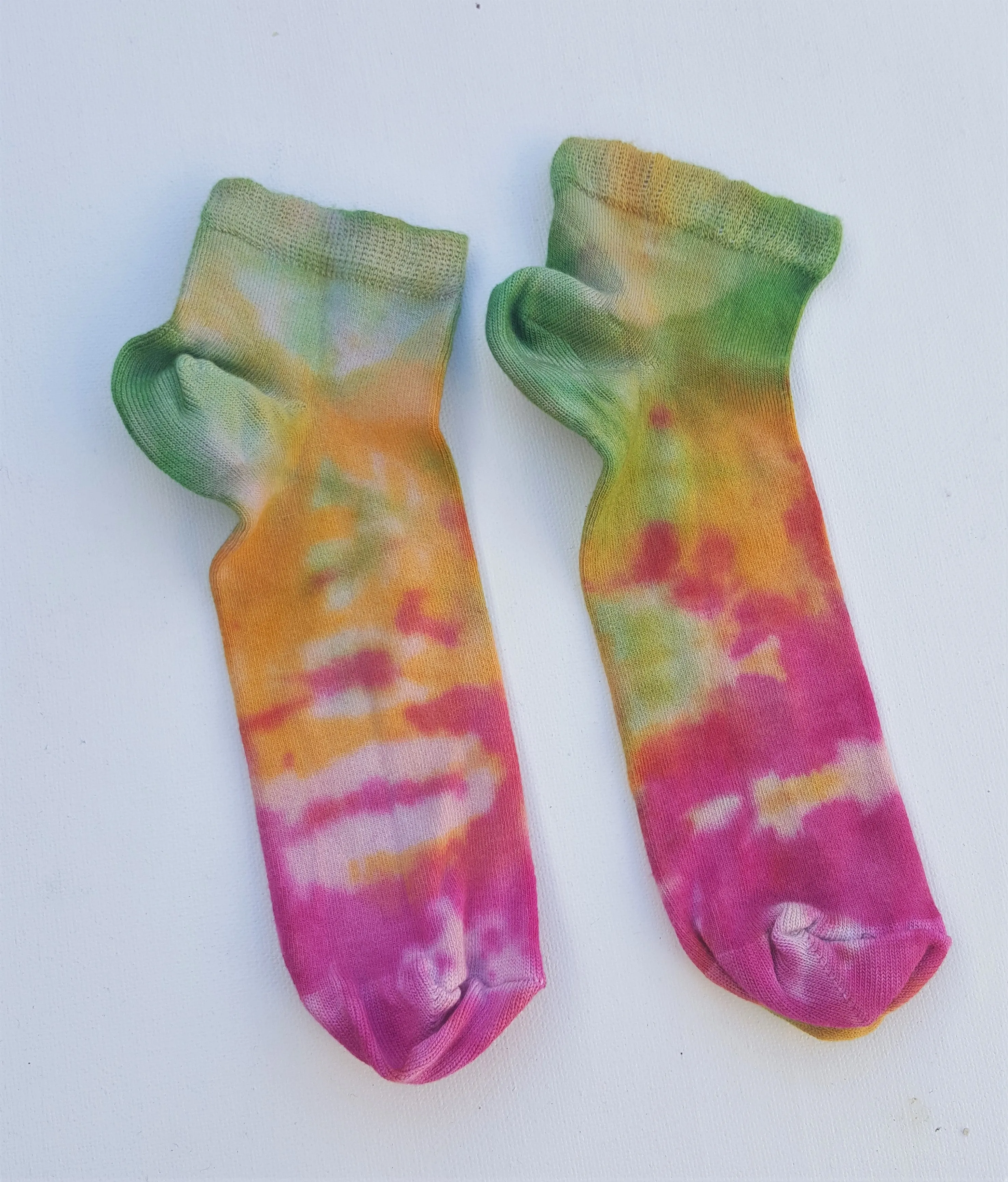 Bamboo Trainer Socks Women's Ice Dye Assorted Colours