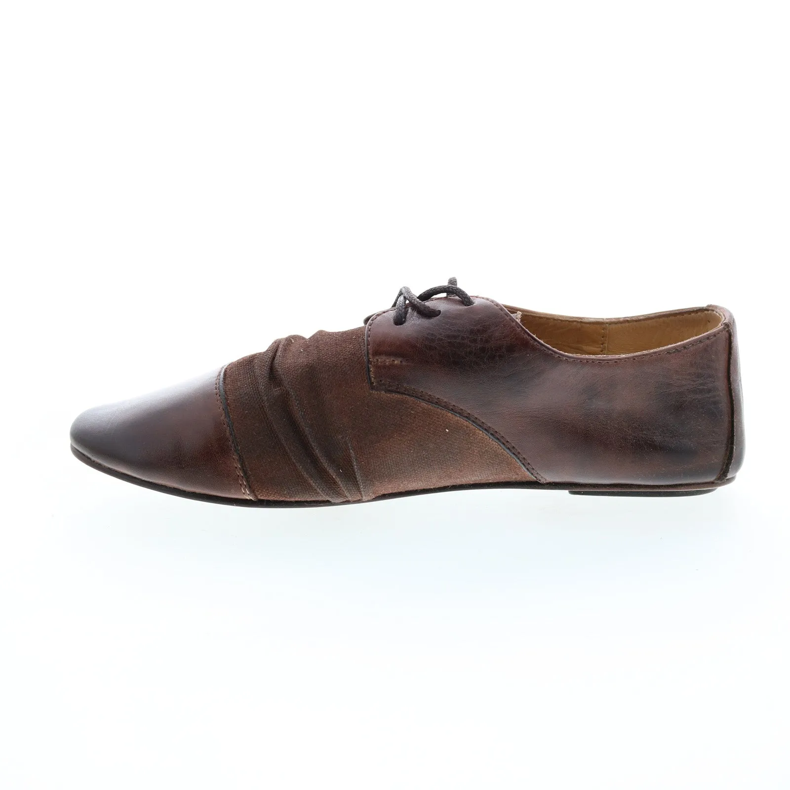 Bed Stu Rumba F301600 Womens Brown Flats Lace Up Ballet Flats Shoes