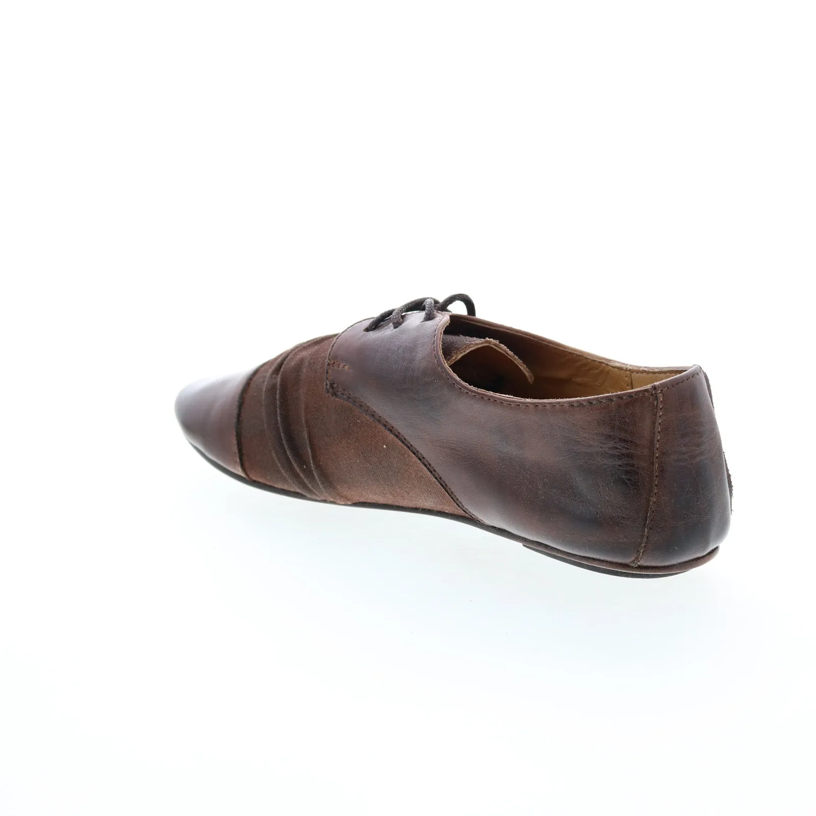 Bed Stu Rumba F301600 Womens Brown Flats Lace Up Ballet Flats Shoes