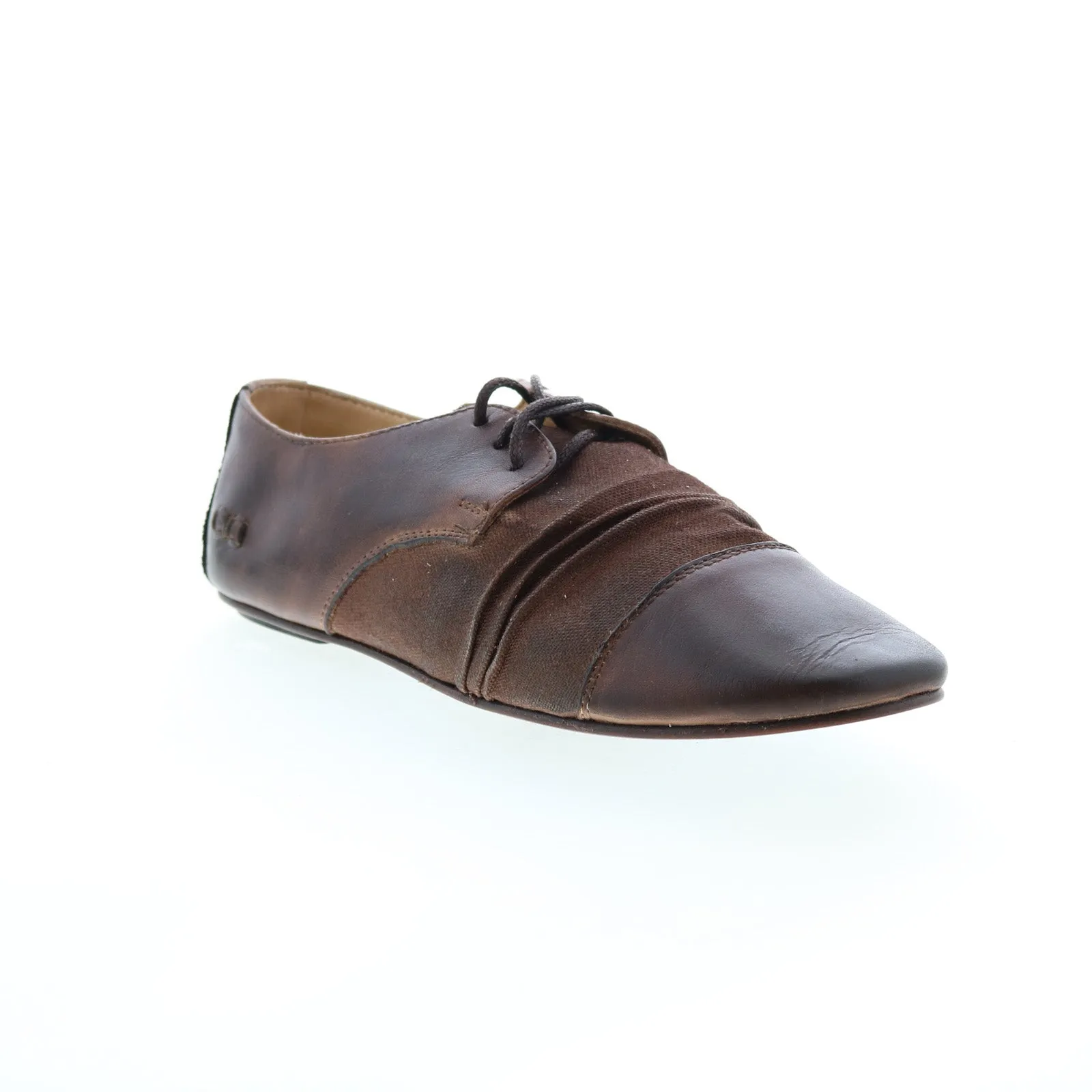 Bed Stu Rumba F301600 Womens Brown Flats Lace Up Ballet Flats Shoes