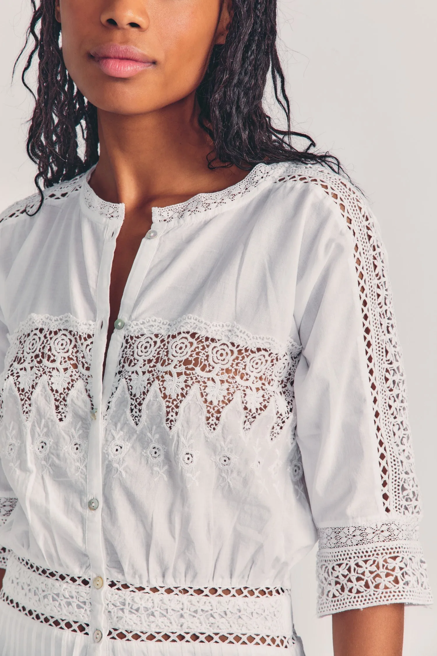 Beth Dress - White