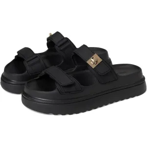 Bigschmona Black Jelly Platform Sandals