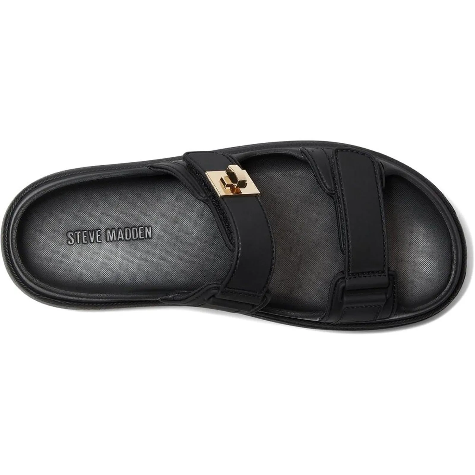 Bigschmona Black Jelly Platform Sandals