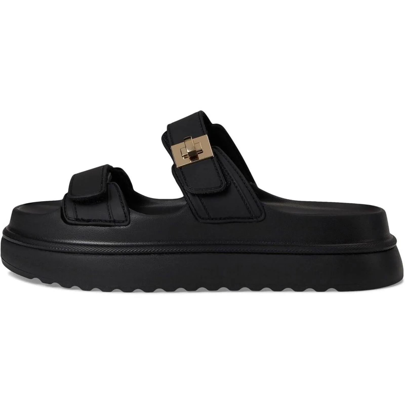 Bigschmona Black Jelly Platform Sandals