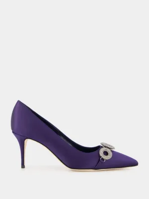 Blue Satin Isteralo 70mm Heels