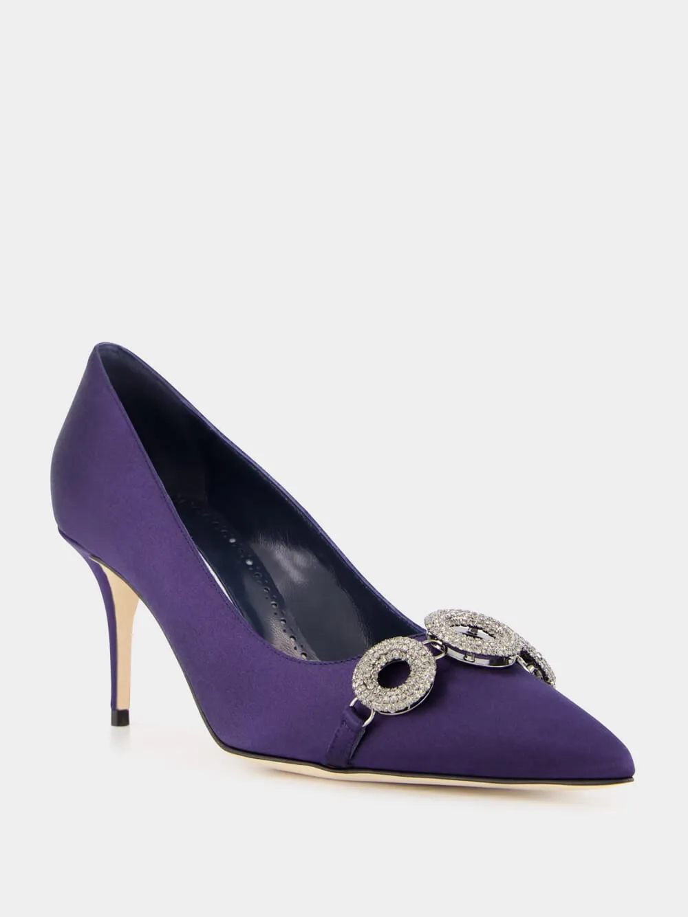 Blue Satin Isteralo 70mm Heels
