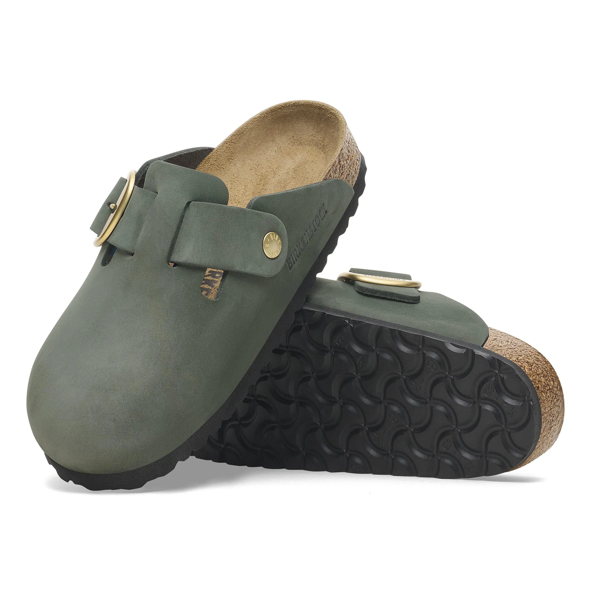 Boston Big Buckle Nubuk Leather