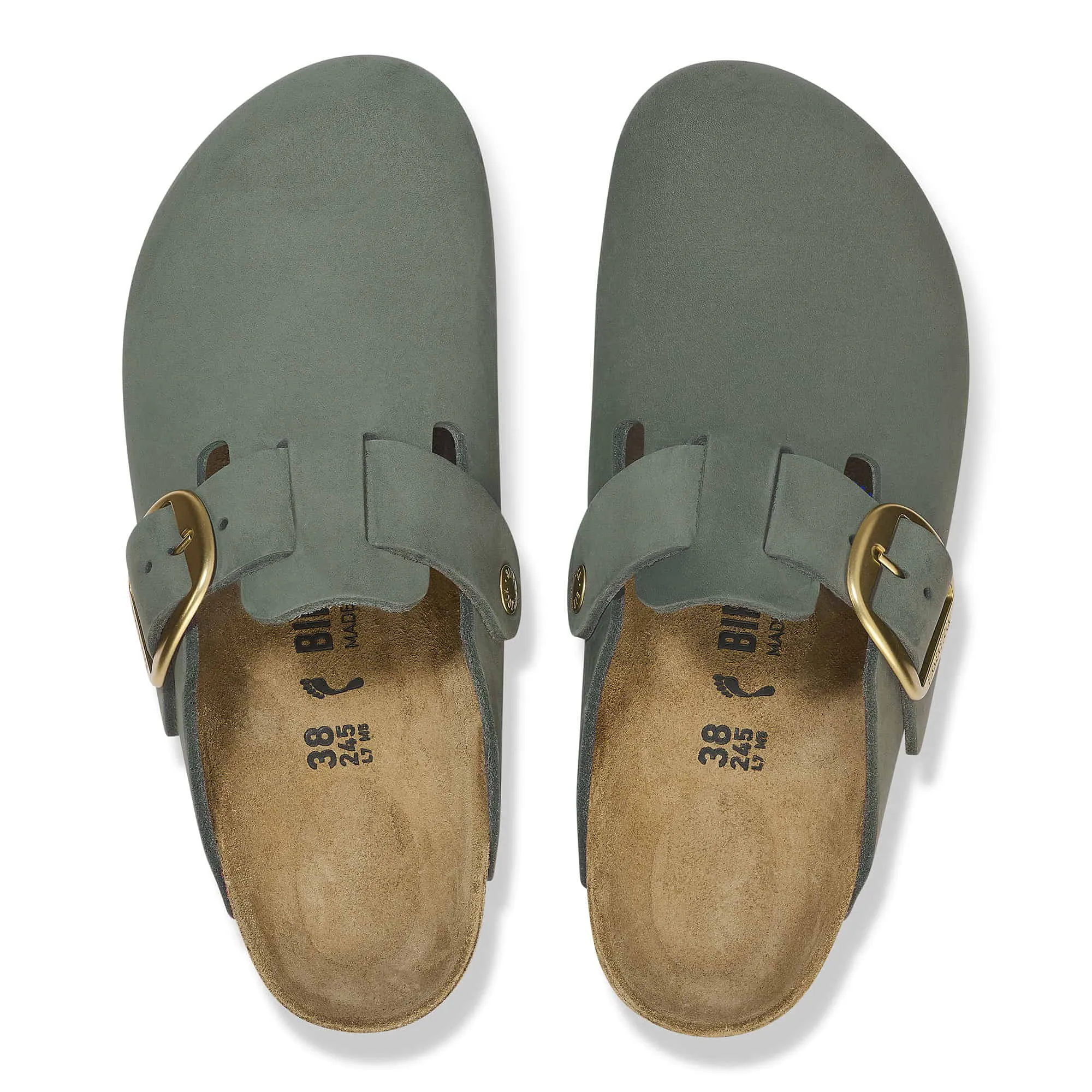 Boston Big Buckle Nubuk Leather