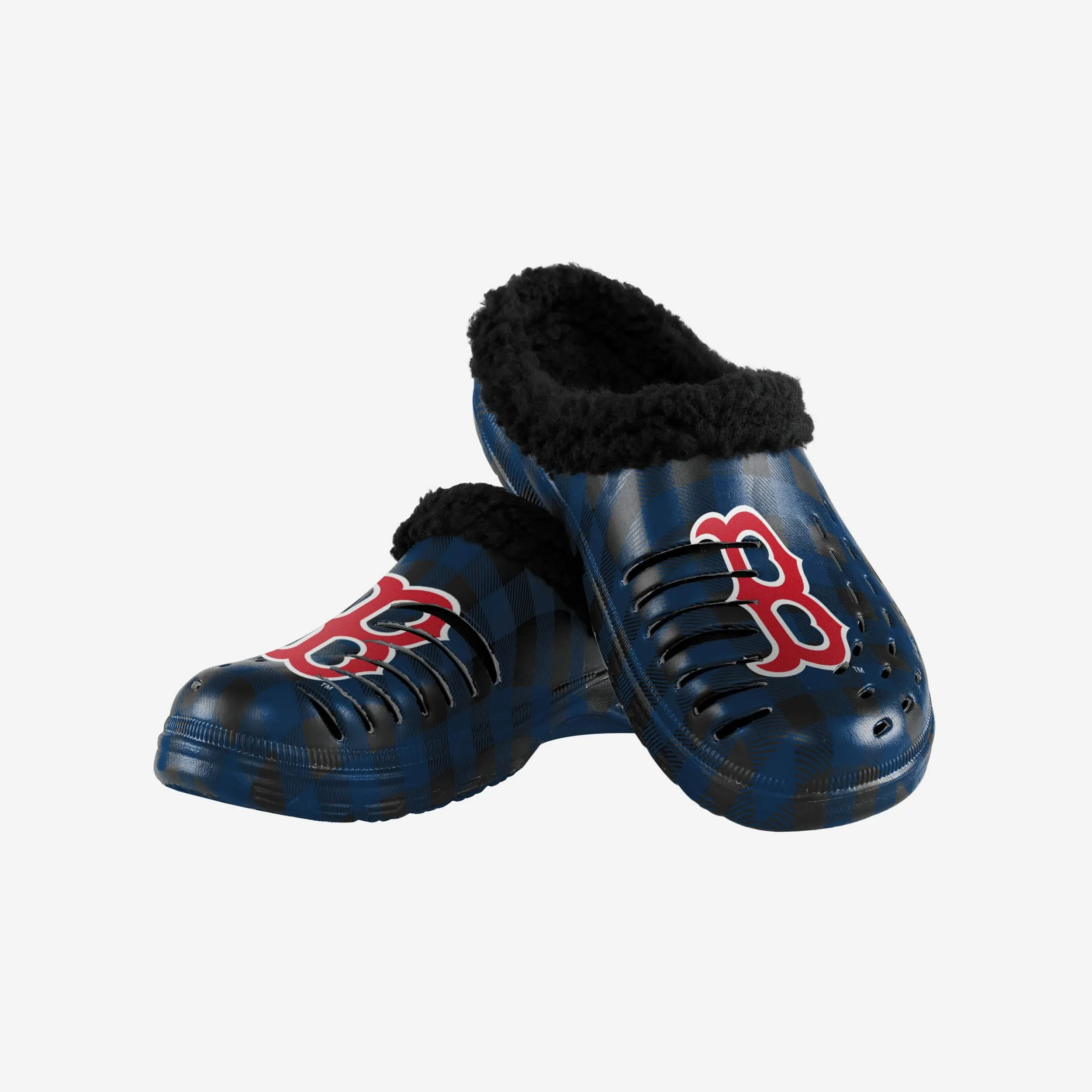 Boston Red Sox Sherpa Lined Buffalo Check Clog
