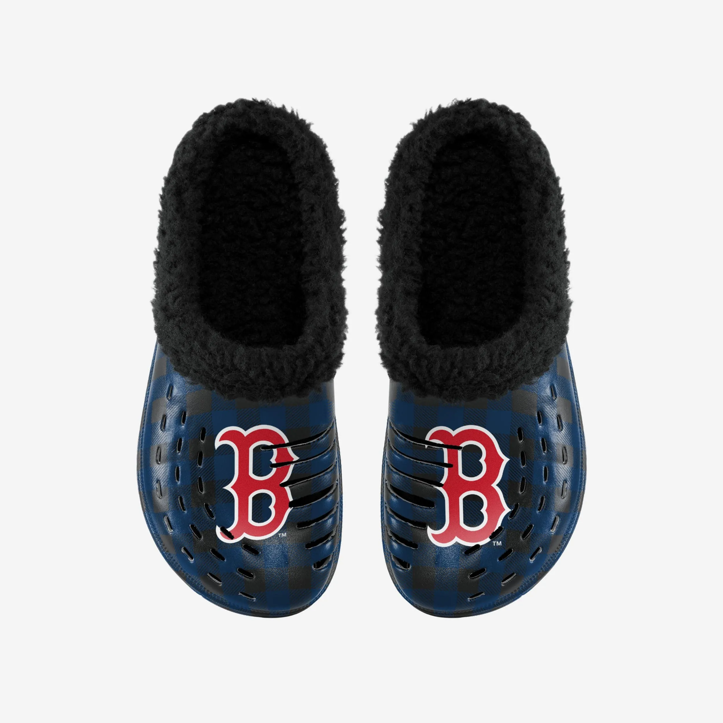 Boston Red Sox Sherpa Lined Buffalo Check Clog
