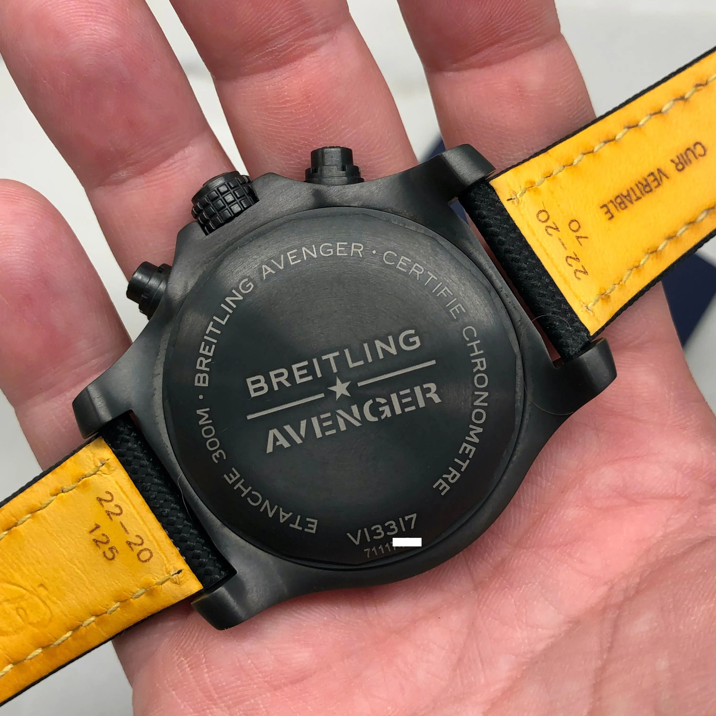 Breitling Avenger Night Mission V13317 Chronograph Automatic Chronometer Black Dial with Box and Papers