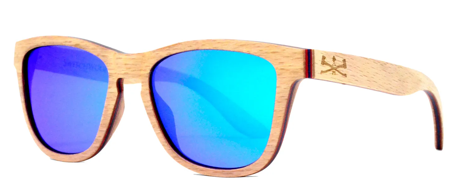 Camber Series / Maple Wood Sunglasses / Blue Polarized Lenses