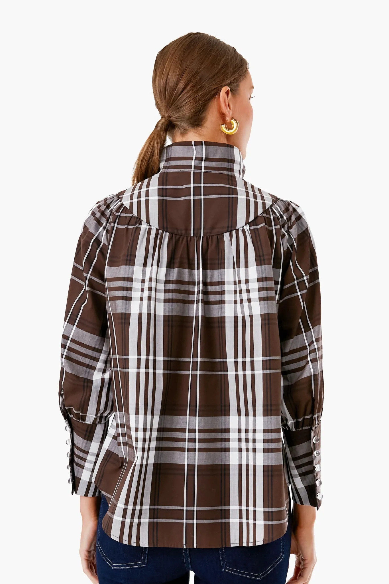 Cedar Check Corrigan Blouse