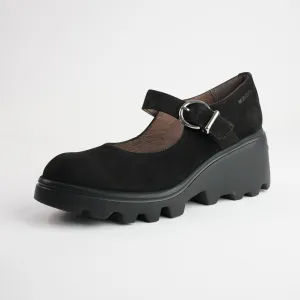 Celine Black Nubuck Leather Heels