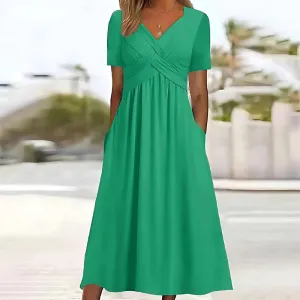 Ceola | Elegant Dress with Tummy Coverage