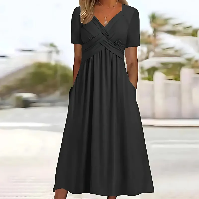 Ceola | Elegant Dress with Tummy Coverage