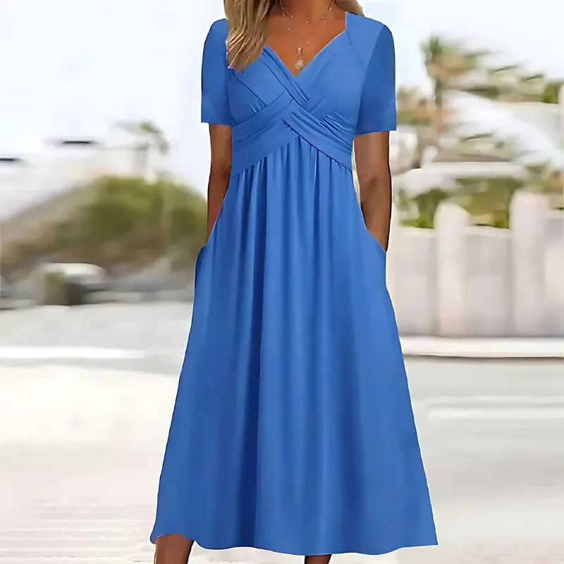 Ceola | Elegant Dress with Tummy Coverage