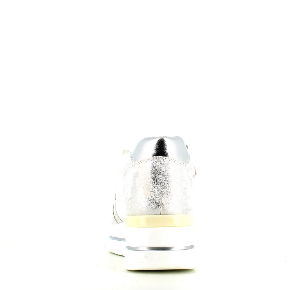 Cinders Edit Wedge Trainer Silver