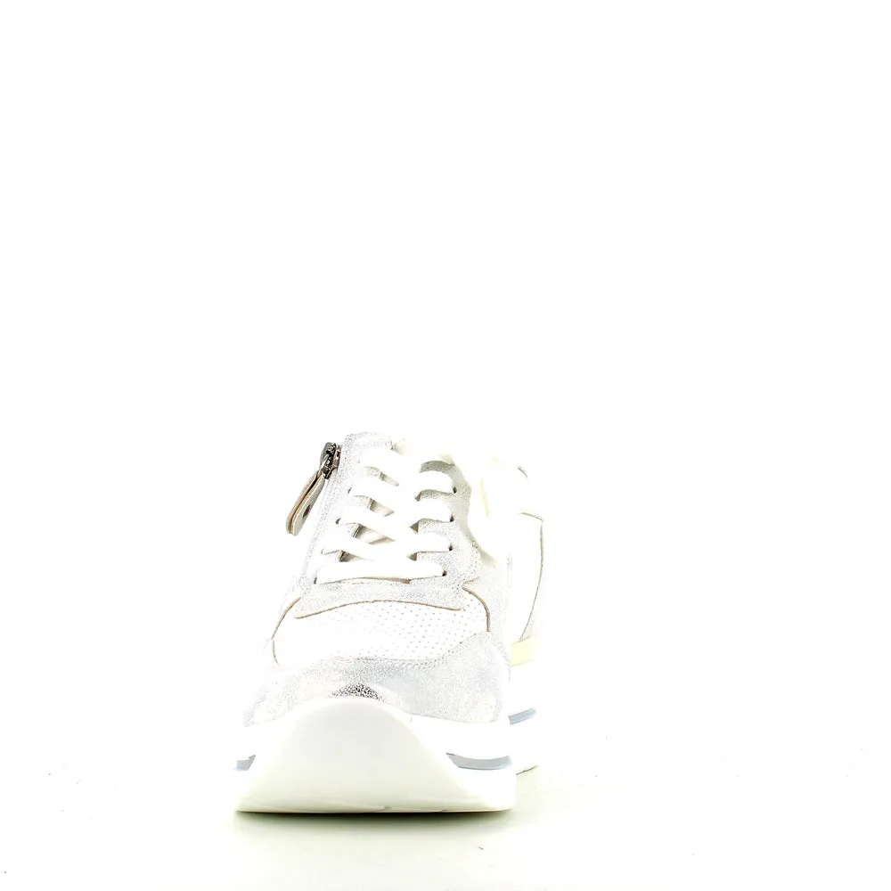 Cinders Edit Wedge Trainer Silver